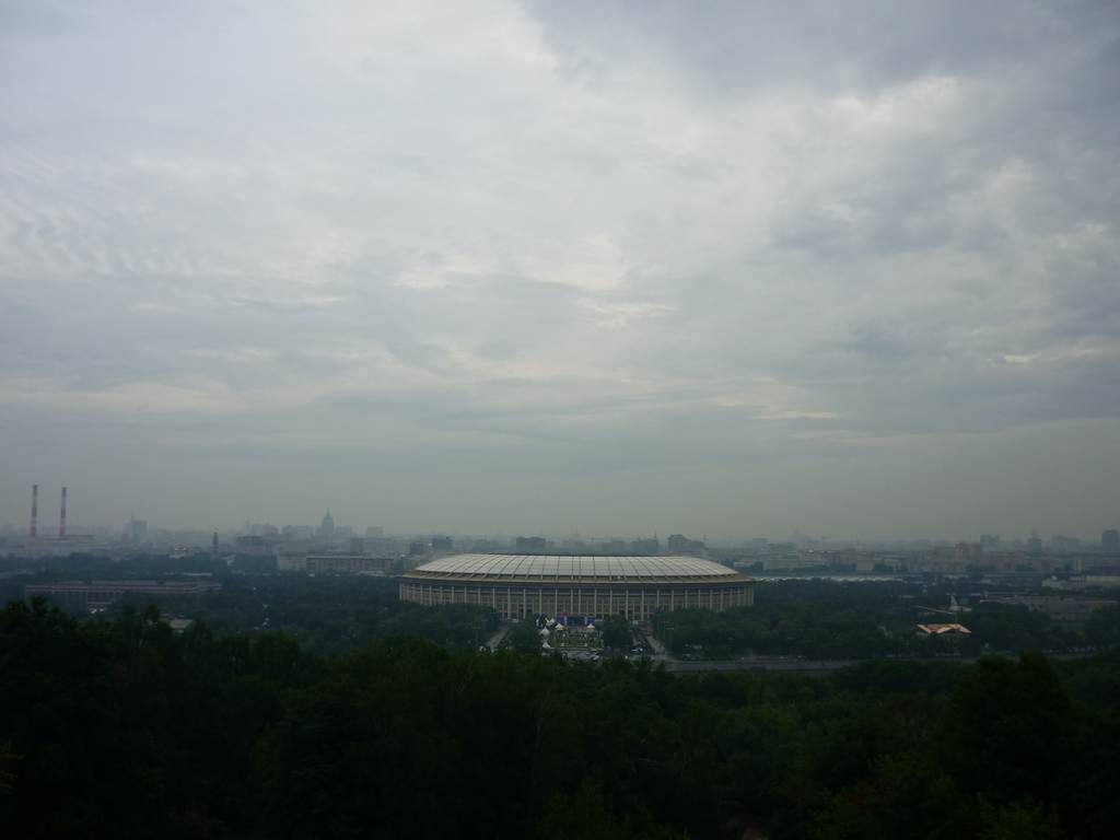 Москва Воробьёвы горы - вид на спорткомплекс Олимпийский