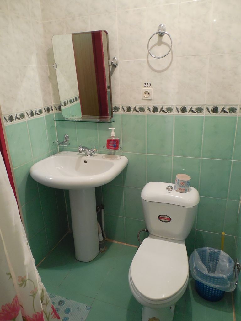 туалетная комната в номере санатория