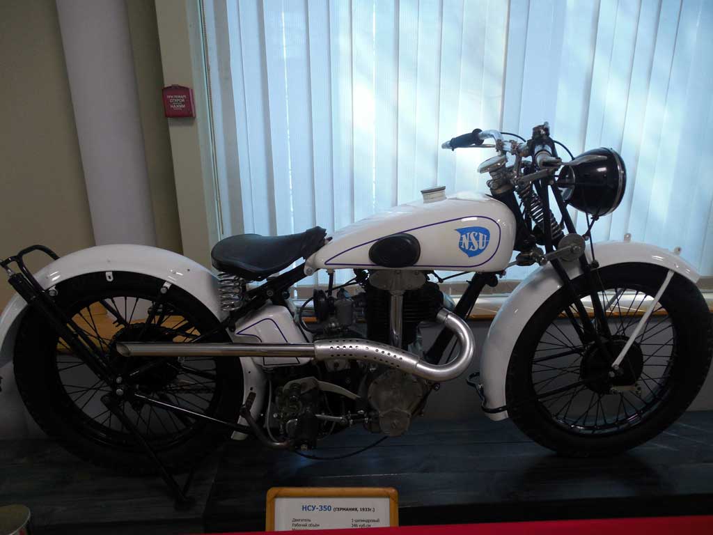 Германский мотоцикл НСУ-350 1933 года в музее Владивостока